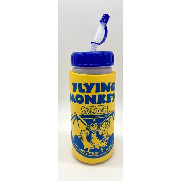 Other - Vintage Flying Monkey Saloon Duval Street Key West Travel Cup W/ Straw